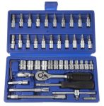 Product image for MTI 568-514 46 Piece Socket Set, 1/4 in Square Drive