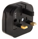 Product image for PowerConnections Europe to UK Mains Connector Converter, Rated At 5A