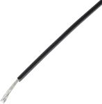 Product image for Black single wall equipment wire,24awg