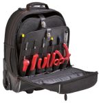 Product image for GT Line Fabric Wheeled Bag with Shoulder Strap 340mm x 150mm x 440mm