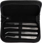 Product image for 4 piece SMT tweezer set,120mm L