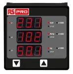 Product image for Dig Multi Func Meter, 96x96, 3Ph, V A F