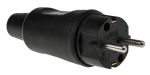 Product image for DIN 49441 PLUG BLACK RUBBER 250V 16A