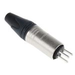 Product image for 3-POLE MALE XLR CABLE CONNECTOR