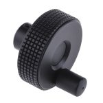 Product image for KNURLED BLACK POLYMER HANDWHEEL,60MM DIA