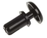 Product image for BLACK PLASTIC SNAP-IN RIVET,4-4.1MM DIA