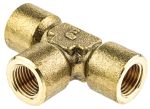 Product image for BRASS EQUAL TEE,1/4IN BSPP F ALL ENDS