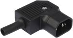 Product image for Bulgin C14 Right Angle Cable Mount IEC Connector Male, 10A, 250 V ac