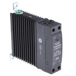 Product image for DIN SSR W/ HEATSINK 60VDC 30A, 4-32VDC