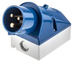 Product image for BLUE 2P+E APPLIANCE INLET,16A 230V