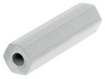 Product image for GREY PVC HEXAGONAL SPACER,25.4MM L