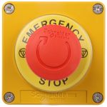 Product image for IP65 TURN RELEASE EMERGENCY STOP SWITCH