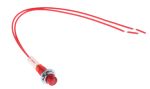 Product image for 6.4MM RED NEON PANEL INDICATOR,250VAC