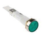 Product image for Arcolectric Green neon Indicator, Tab Termination, 230 V ac, 10mm Mounting Hole Size