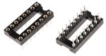 Product image for Winslow 2.54mm Pitch Vertical 16 Way, Through Hole Turned Pin Open Frame IC Dip Socket, 5A