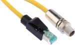 Product image for M12 X CODED ETHERNET CABLE ASSEMBLY 2M