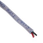 Product image for GREY PVC 1 PAIR FOIL SHIELDED CABLE,30M