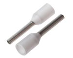 Product image for FRENCH BOOTLACE FERRULE, WHITE, 0.5MM SQ