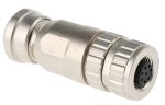 Product image for Harting Screw Connector, 8 Contacts, Cable Mount M12, IP67