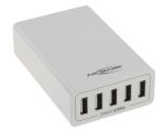 Product image for AC/DC USB CHARGER 5 PORT 8A - EU/UK