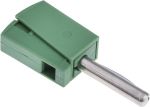 Product image for GREEN CAGE CLAMP BANANA PLUG,4MM