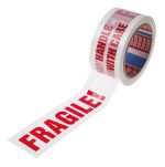 Product image for PRE PRINTED TAPE'HANDLE WITH CARE',66M L