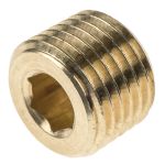 Product image for BRASS PLUG,1/4IN BSPT M