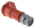 Product image for RED 3P+E IP44 POWER TOP SOCKET,16A 400V