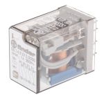 Product image for Finder, 12V dc Coil Non-Latching Relay 4PDT, 7A Switching Current PCB Mount, 4 Pole