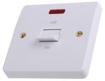 Product image for 32A CONTROL SWITCH NEON WHITE LOGIC PLUS