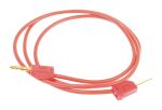 Product image for Red stackable PVC test lead,2mm plug