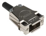 Product image for FCT FMK Die Cast Zinc D-sub Connector Backshell, 9 Way, Strain Relief