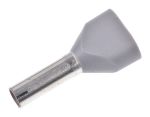 Product image for BOOTLACE FERRULE,DOUBLE TM,2.5 MM?,GREY