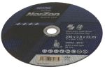 Product image for Norton Cutting Disc Aluminium Oxide Cutting Disc, 230mm x 2mm Thick, P60 Grit, 5 in pack, Norzon