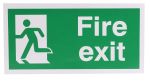 Product image for SAV LABEL 'FIRE EXIT' LEFT+MAN