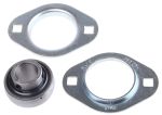 Product image for 2 BOLT PRESSED STEEL FLANGE UNIT,20MM ID