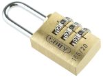 Product image for ABUS XR0165 20 All Weather Brass, Steel Combination Padlock 20mm