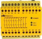 Product image for Pilz 24 V dc Safety Relay - Single or Dual Channel With 6 Safety Contacts PNOZ X Range with 4 Auxiliary Contact,