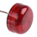 Product image for RED LOW PROFILE XENON BEACON,12/24VDC