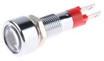 Product image for Signal Construct Red Indicator, Tab Termination, 24 → 28 V, 8mm Mounting Hole Size