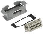Product image for 2 lever,16 way panel bulkhead socket kit