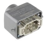Product image for 6 way top entry hooded plug,16A PG16
