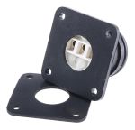 Product image for 3 WAY, IP68, MALE BULKHEAD FLANGED PLUG