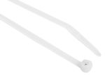 Product image for WHITE NYLON STANDARD CABLE TIE 186X4.9MM