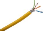 Product image for Harting Yellow Cat6 Cable S/FTP PVC Unterminated/Unterminated, 100m