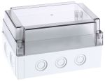 Product image for MNX ENCLOSURE, CLEAR LID, 180X130X100MM