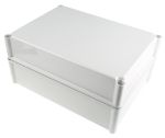 Product image for IP67 enclosure grey lid nom.380x280x180