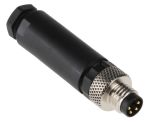 Product image for Lumberg Automation Screw Connector, 4 Contacts, Cable Mount M8, IP67