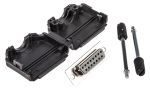 Product image for 15 WAY D SOCKET AND BACKSHELL KIT,6.5A
