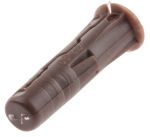 Product image for UNIVERSAL WALL PLUG BROWN 7 X 30MM